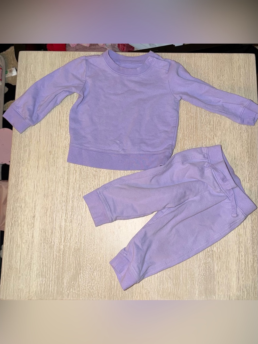 Primary Jogger Set - Lavender size 6-12 months